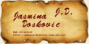 Jasmina Dosković vizit kartica